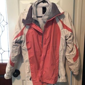North face two piece fleece/ shell jacket